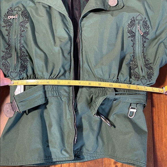 Bogner green ski jacket vintage belted - Picture 12 of 15